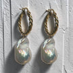 Orecchino con perle barocche di acqua dolce - Otranto