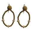 Orecchino con ematite e perle di acqua dolce in argento 925