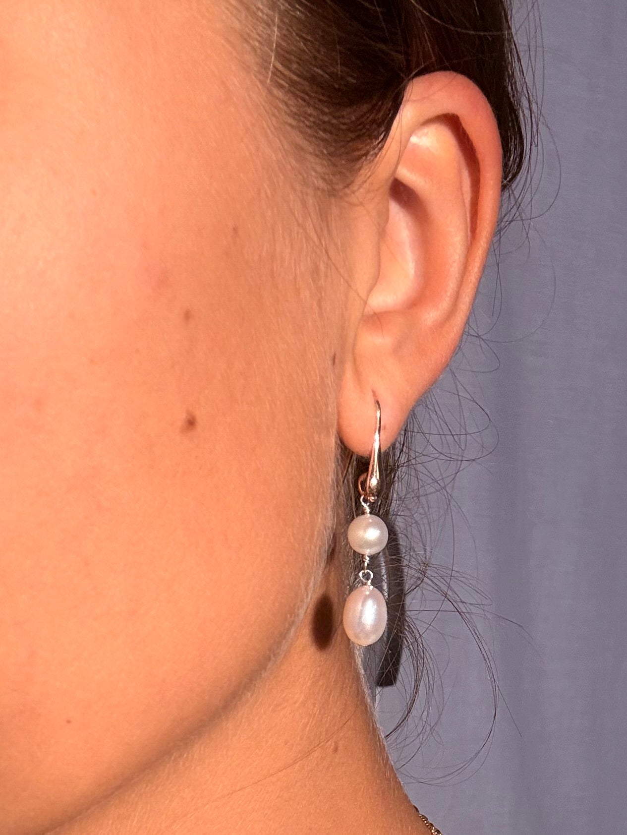 Orecchini con perle di acqua dolce in argento 925