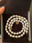 Collana perle di acqua dolce personalizzabile con chiusura in oro o argento.