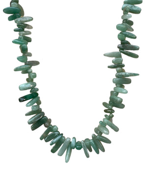 Collier avec perle de culture de Tahiti et agate verte - Athènes