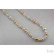 Necklace with white and gold South Sea pearls