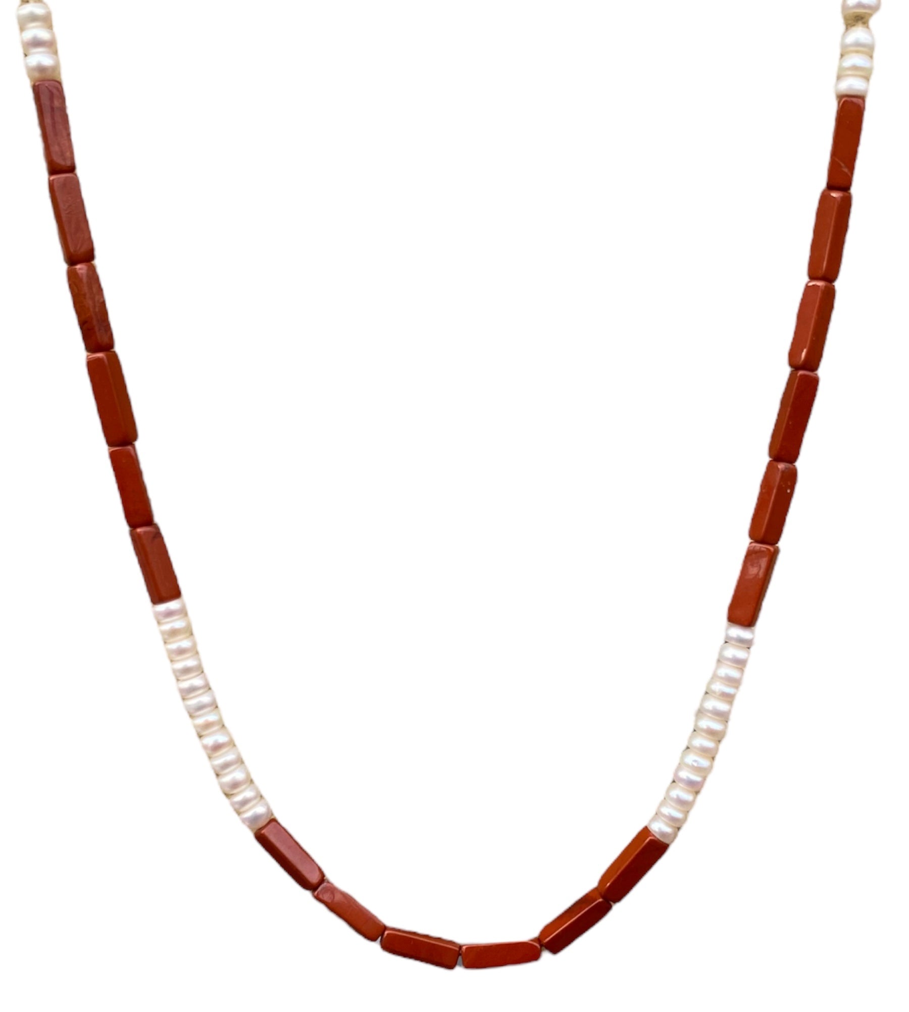 Collier avec perle de culture de Tahiti et agate verte - Athènes