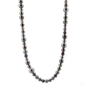 Collana con perle coltivate di Tahiti multicolor