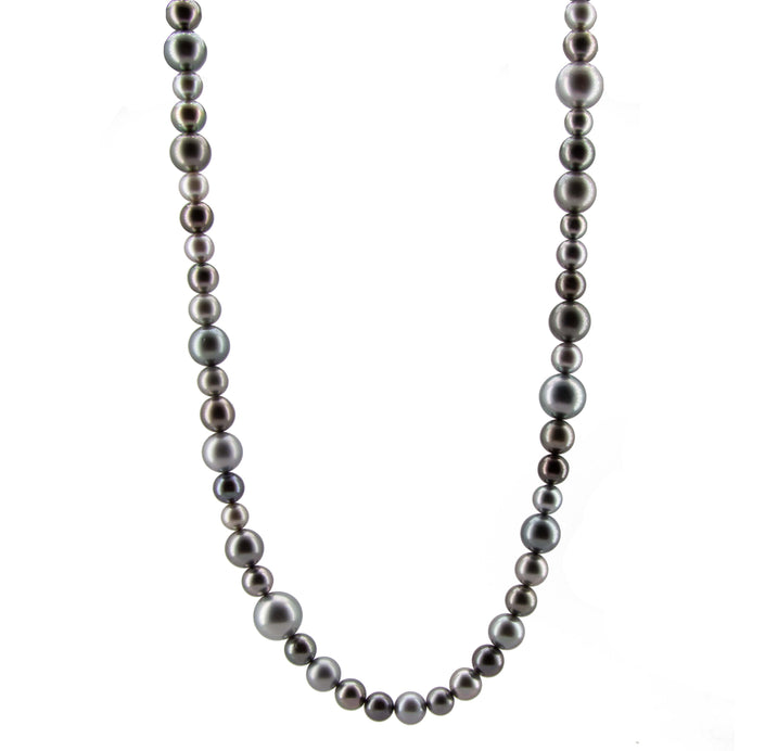 Collana con perle coltivate di Tahiti multicolor