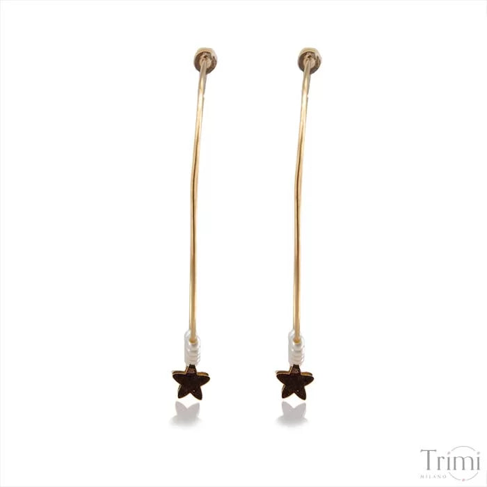 Monorecchino tre micro stelle in oro 18kt Monorecchino tre micro stelle in oro 18kt
