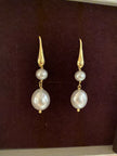 Orecchini in argento con perle di acqua dolce a goccia