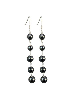 Earrings with freshwater pearls and spinel - Del Trio