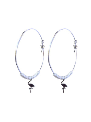 Earrings with freshwater pearls and spinel - Del Trio