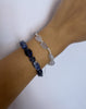 Bracciale elastico artigianale con Sodalite - Silvia