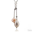 Handcrafted pendant with freshwater pearls - Tulip