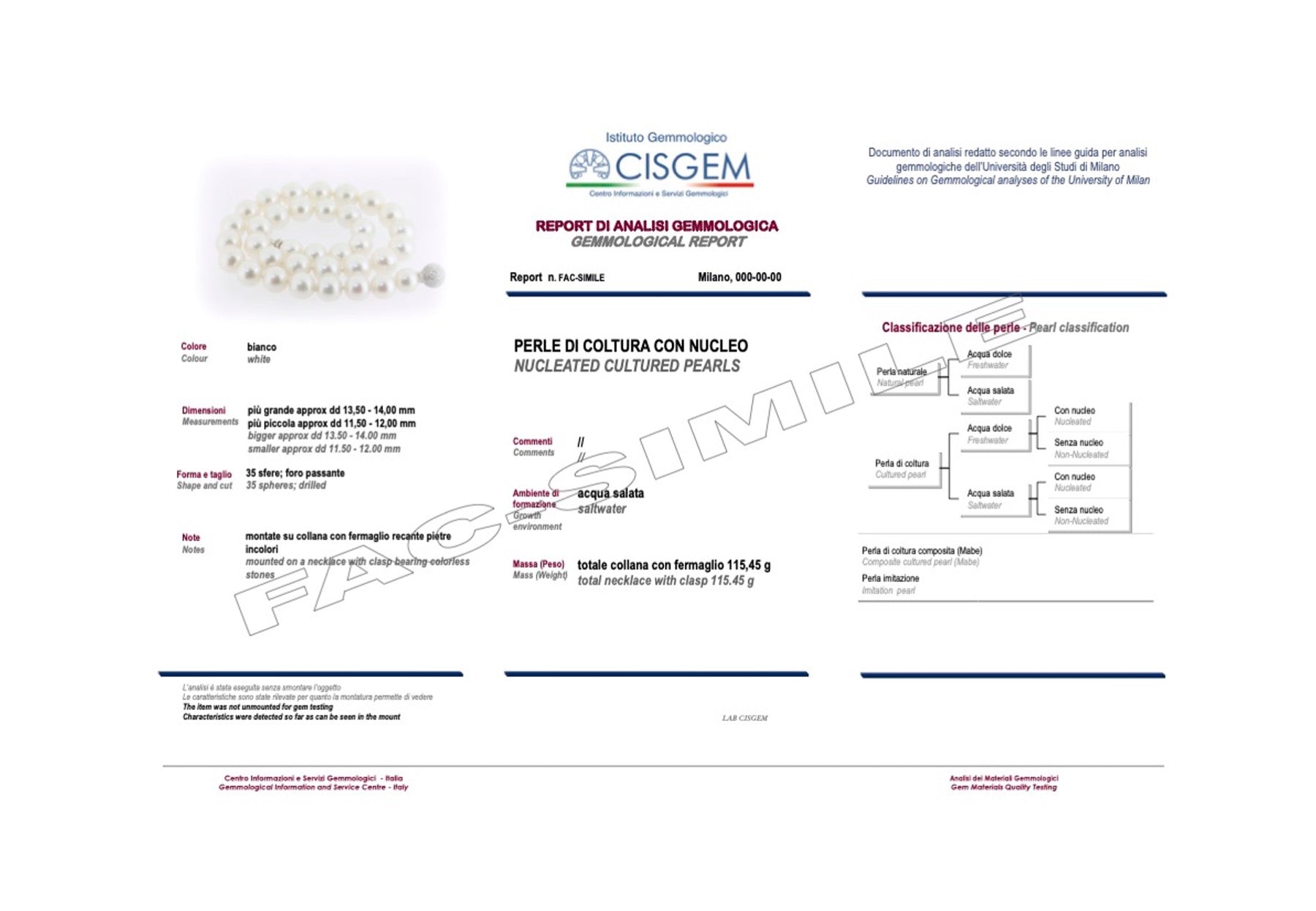 Collana con perle coltivate di Tahiti multicolor