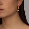 Earring with freshwater pearls - Paola