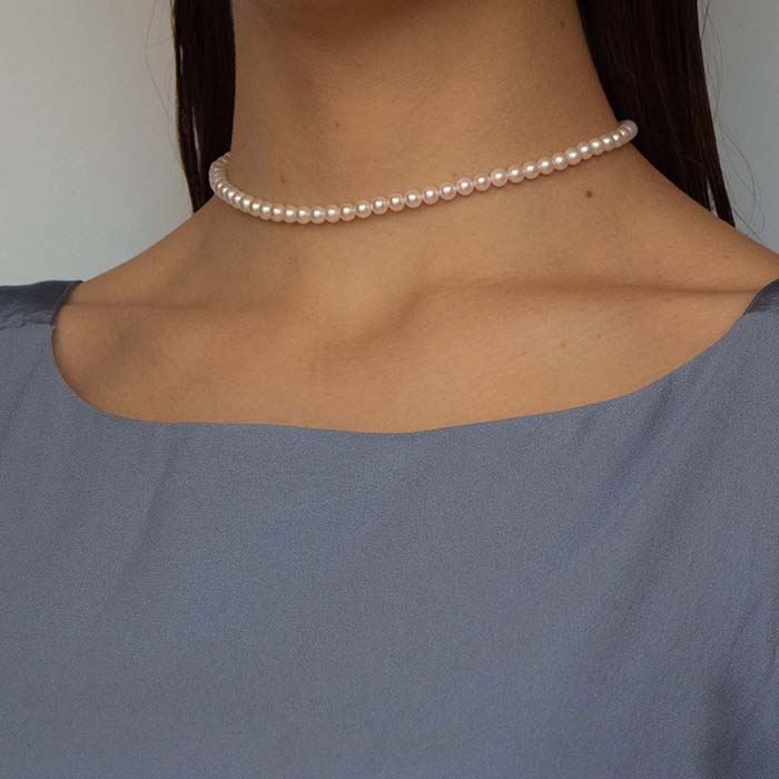 Collana con perle di acqua dolce - Genova