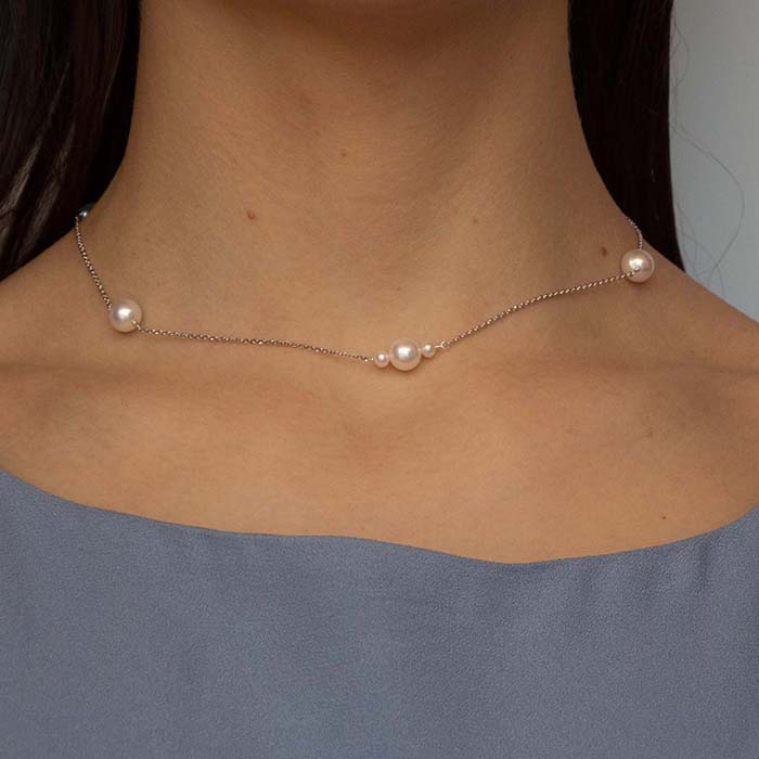 Necklace with freshwater pearls - Serena