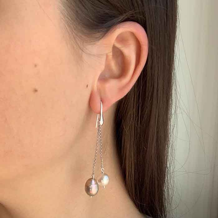 Earring with freshwater pearls - Bologna