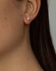 Lobe earring with freshwater pearls