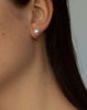 Lobe earring with freshwater pearls